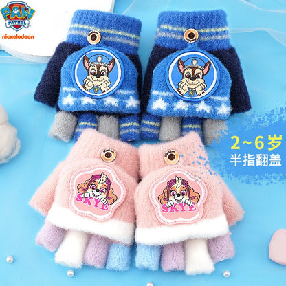 100% Genuine Paw Patrol 2024 Hot winter glove Skye Chase Marshall Everest mittens Children Toy Christmas gift For age 3-6Y