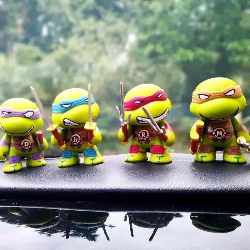 New 4pcs ninja Turtle TMNT figure with movable joints Birthday for Kids Children Christmas