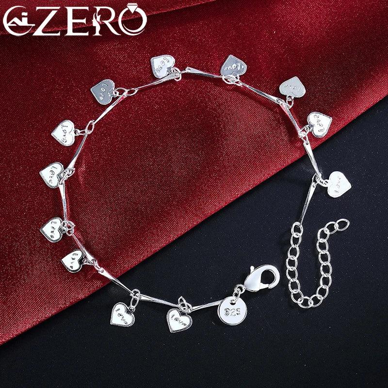 Charm 925 Sterling Silver Bracelets for Women zircon butterfly Chain elegant Fashion Wedding Party Christmas fine Jewelry