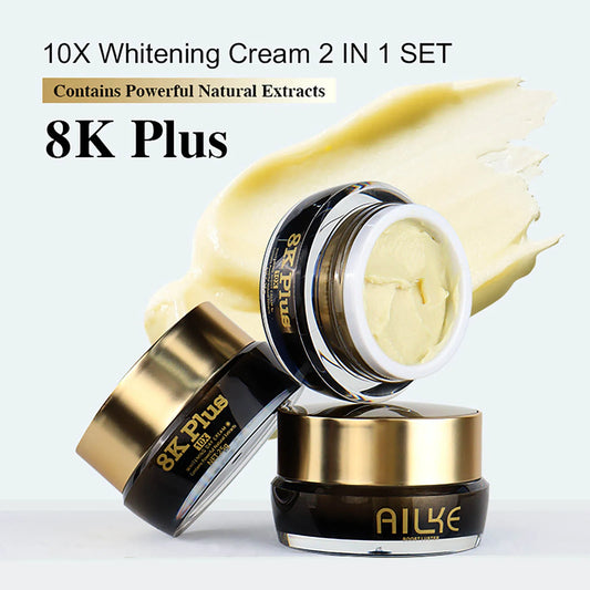 AILKE Lightening Face Cream, Reduce Dark Spots, Inhibit Melanin, With Collagen, Glutathione, For All Skin Types