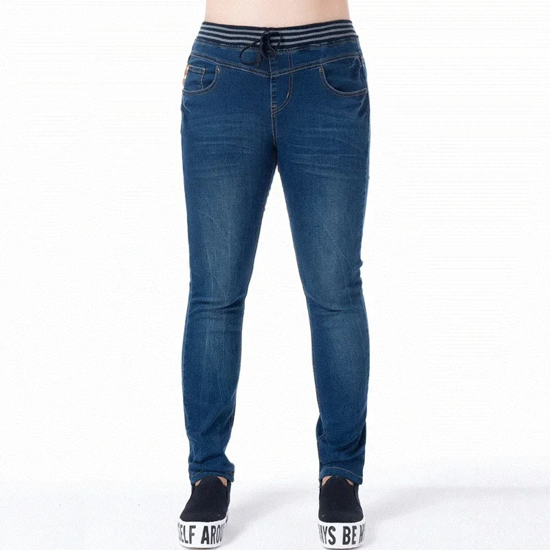 Women's Fashion Jeans Elastic Waist Jeans Woman High Waist Classic Pants Denim Trousers Trend Vaqueros Mujer Jean Femme 3xl 5xl