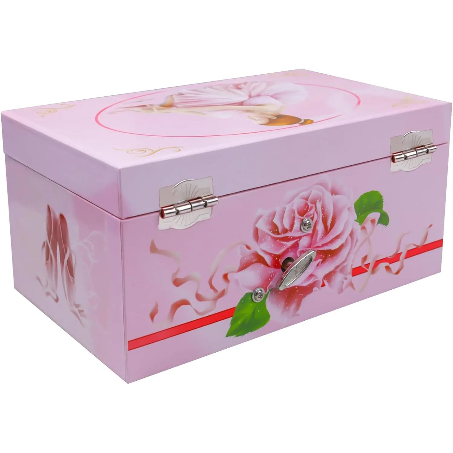 6-inch Dance and Ballet Music Box Drawer Jewelry Storage Box Children's Birthday and Christmas Gifts Gift for Wife Daughter