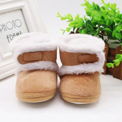 Newborn Toddler Warm Boots Winter First Walkers baby Girls Boys Shoes Soft Sole Fur Snow Booties for 0-18M Bebe Kids Snow Boots