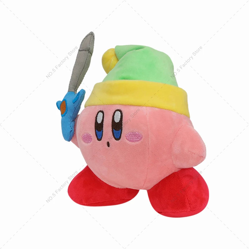 Hot Game Star Kirby Sword Kirby Plush Toy High Quality Cartoon Stuffed Peluche Doll Great Christmas Birthday Gift For Children