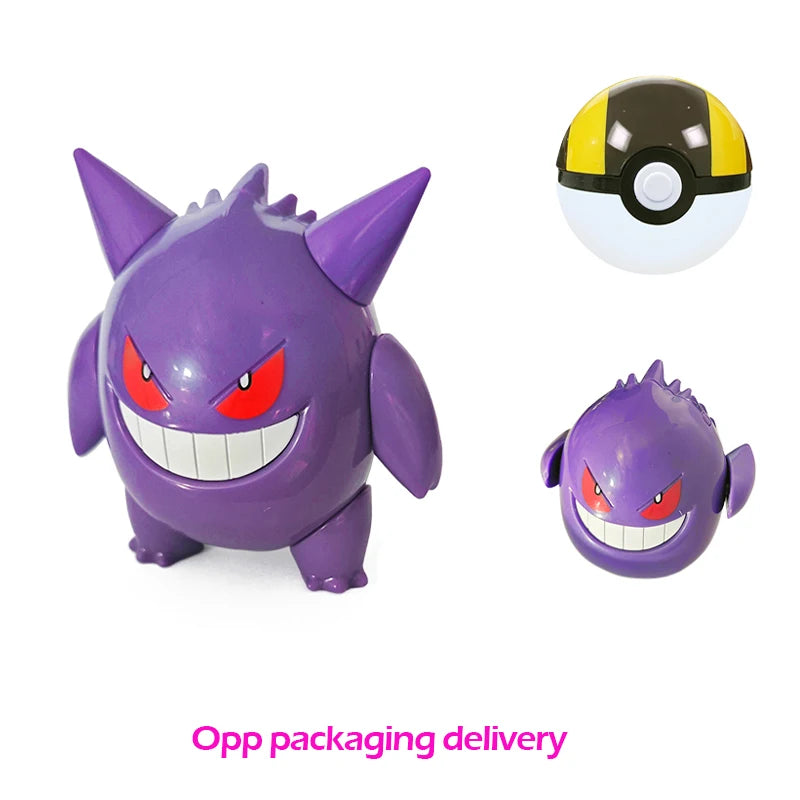 18 style Pokemon Figures Toys elf Monsters Ball Model Pikachu Gengar Pokeball Dragonite Snorlax Pokeball Action Figures gift