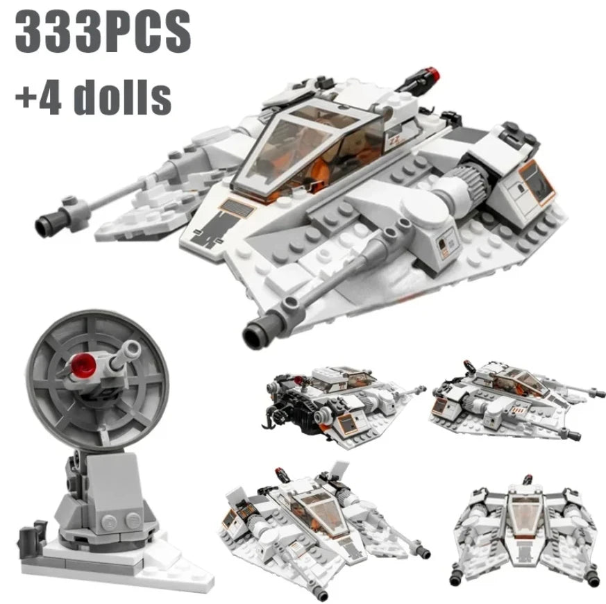 MOC Space War Snowspeederby Scruffybrickherder Building Blocks Toys 333PCS Air Combat Aircraft Ship Brick Birthday Gift