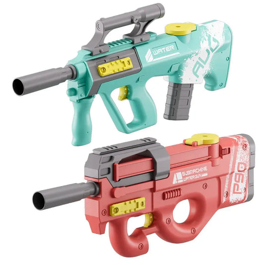 AUG P90 Electric Water Gun High Speed Full Auto New Summer Entertainment Water Blaster Adult Kids Toy Swimming Pool Party AC136