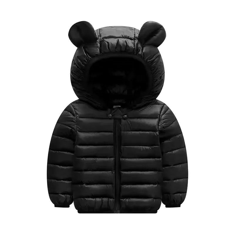 Kids Boy Lightweight Down Jacket Girl Baby Cartoon Dinosaur Outerwear Hooded Coat Autumn Winter Clothes Christmas Birthday Gifts