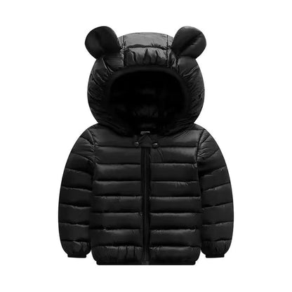 Kids Boy Lightweight Down Jacket Girl Baby Cartoon Dinosaur Outerwear Hooded Coat Autumn Winter Clothes Christmas Birthday Gifts