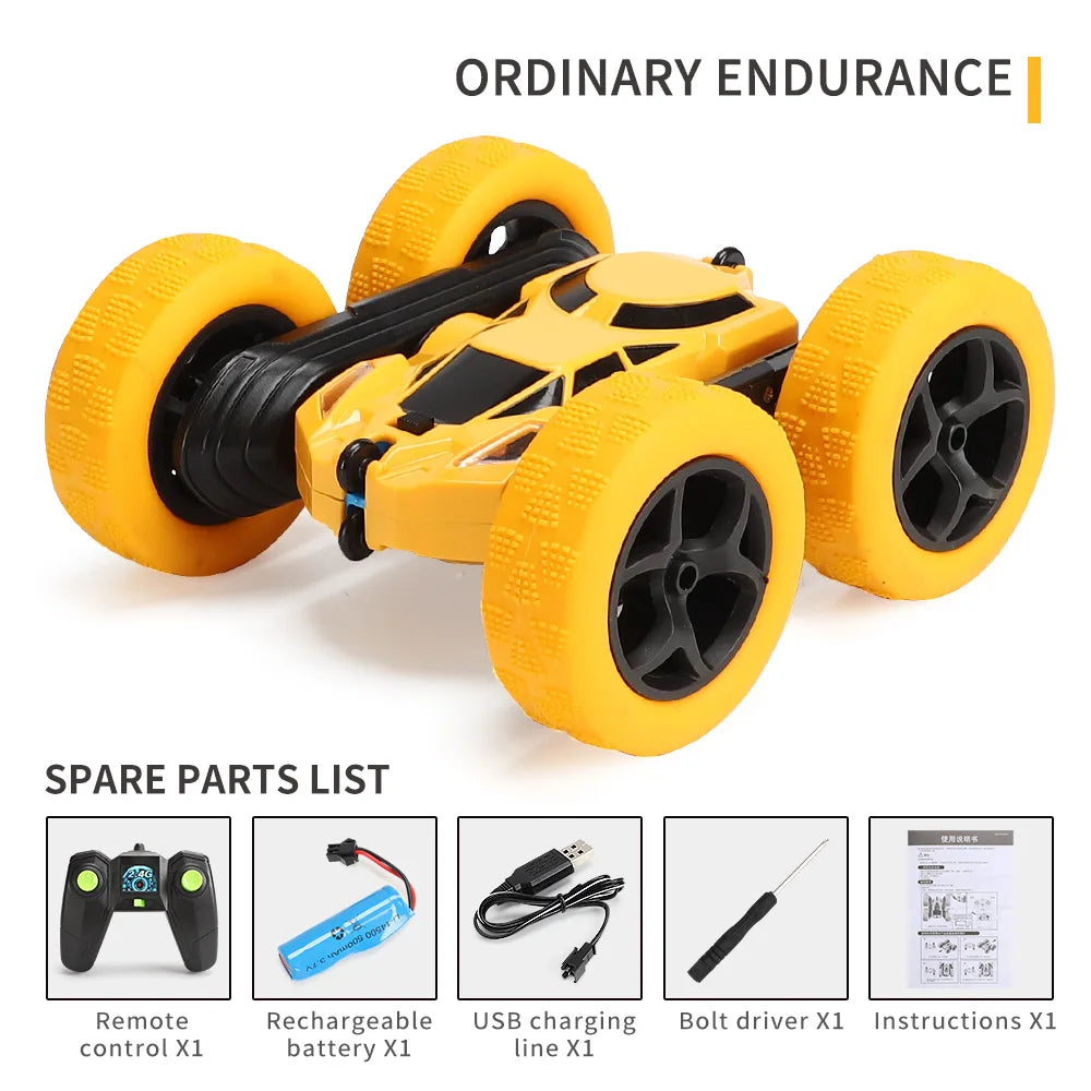 RC Stunt Car Children Double Sided Flip 2.4Ghz Remote Control Car 360 Degree Rotation Off Road Kids Rc Drift Car Toys Gifts Boys