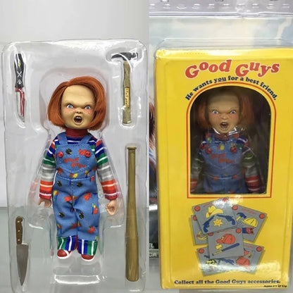 NECA Good Boy Play Chucky Action Figure Horror Version Real Clothes Brinquedos Model Toy Christmas Helloween Gift Doll