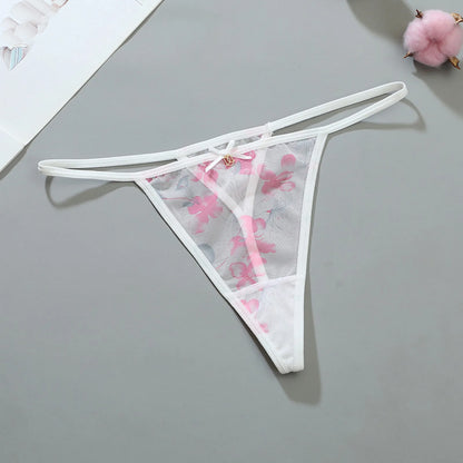 Sexy Lace Panties Women Transparent Low-waist Underpant Hollow Thong For Female Briefs Seamless G-string Underwear Sexy Lingerie