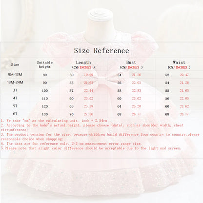 2024 opular baby girl birthday party dress 9 months to 5 year old Princess Christmas party Christmas Party Party Cake eveni