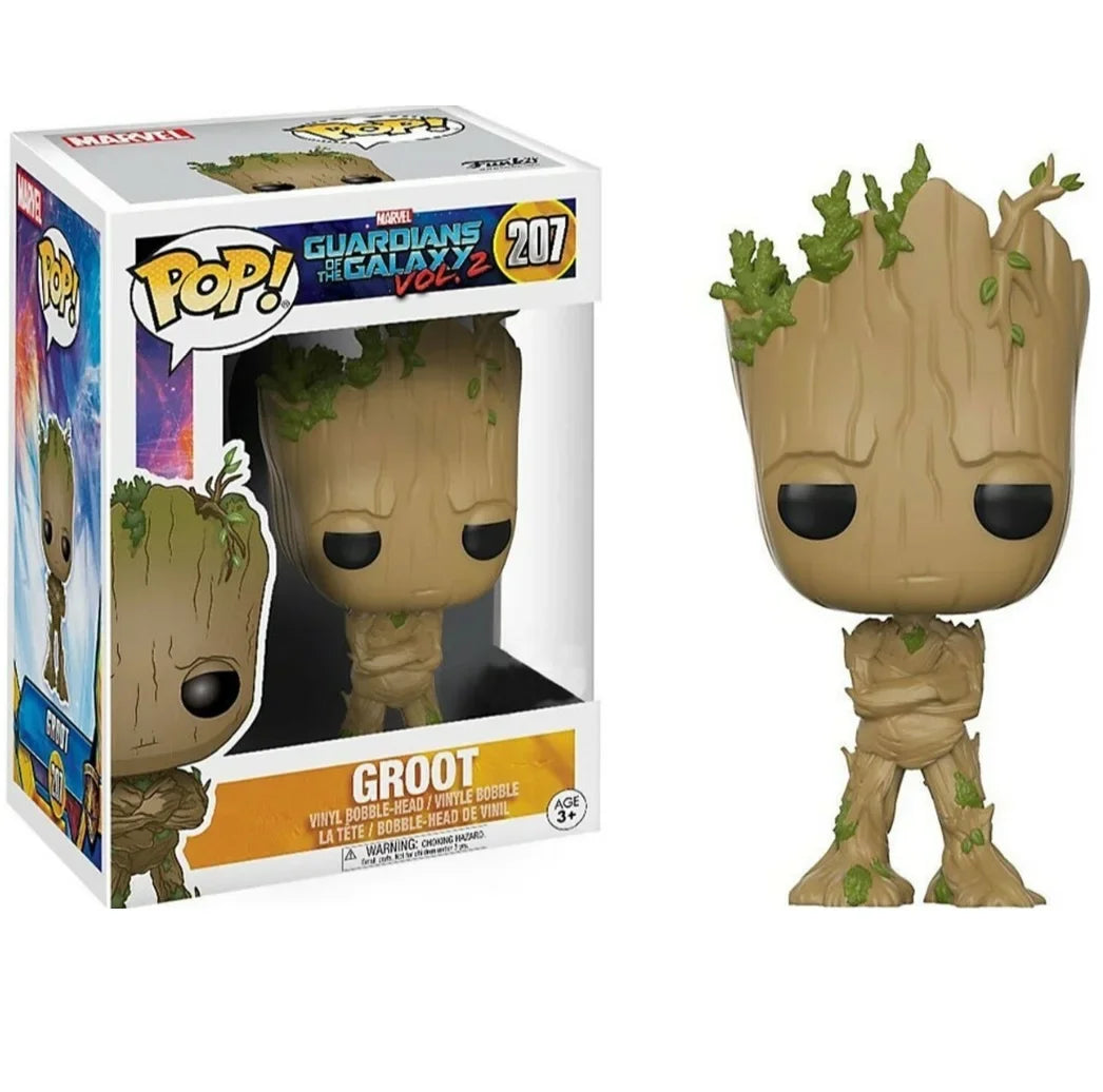 Funko Pop Marvel Studios 10 Anniversary Groot (Gold Chrome) 378 Galaxy Guardians Holiday Dancing Grooted 101 # Vinyl Figure toy