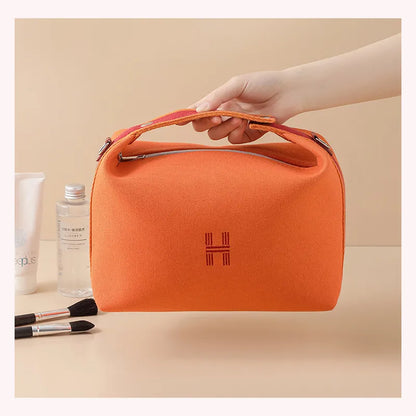 Travel Large Bag Storage Organize Beauty Canvas Waterproof Cosmetic Portable Dustproof Bag Handbag MakeUp Case Female Wash Kit