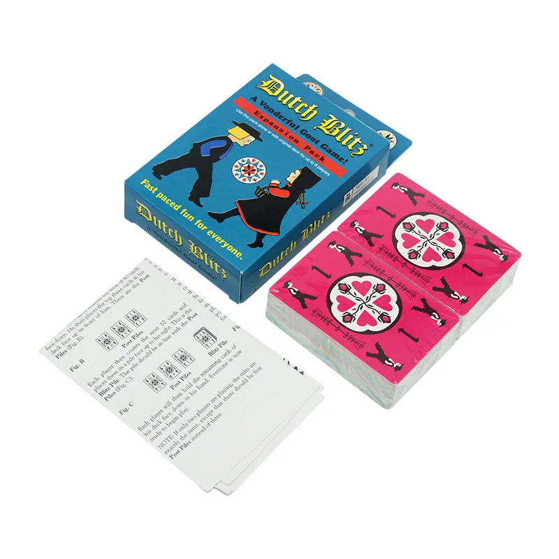 Dutch Blitz The Original Fast Paced Card Game Contains 160 Card Quick And Easy To Learn Great Family Game Fun For Everyone For 2