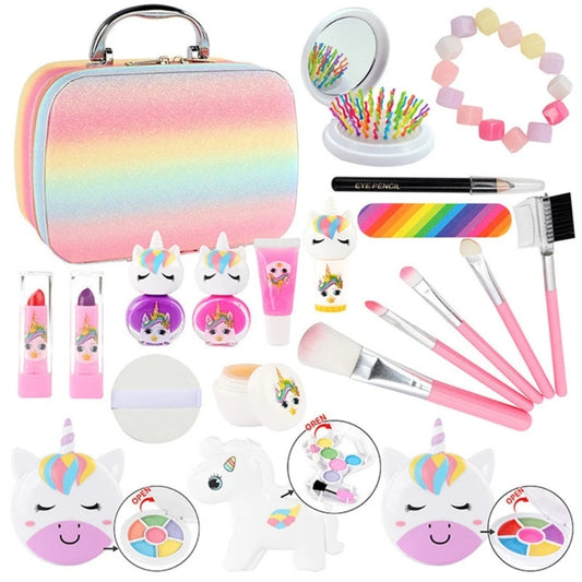 Girls Real Makeup Washable Princesses Play Makeup Set Kid Toy Nontoxic Toy