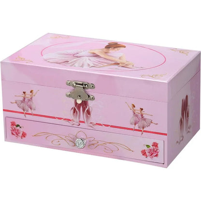 6-inch Dance and Ballet Music Box Drawer Jewelry Storage Box Children's Birthday and Christmas Gifts Gift for Wife Daughter