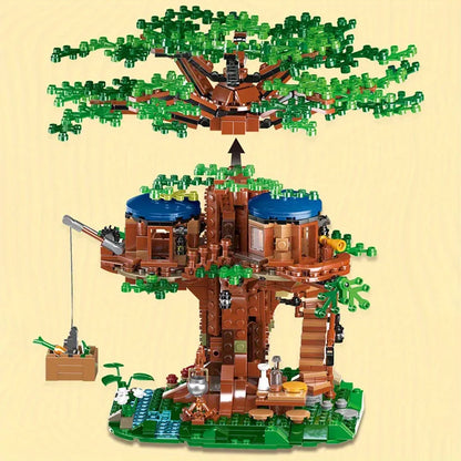 Mini Tree House Compatible 21318 Model Building Blocks Brick Compatible 21318 Toy Children's Birthday Gifts Christmas Home Deco