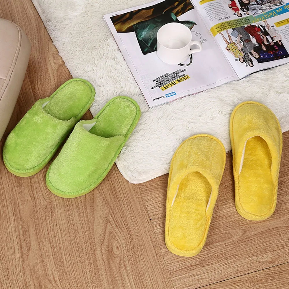 Winter Slippers Men Shoes Warm Home Plush Soft Slippers Indoors Anti-slip Floor Bedroom Shoes Chausson Hommeтапочки Для Дома