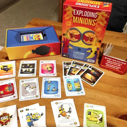 Exploding Minions Exploding Cat Series English Version Board Game Friends Casual Gathering Card Multiplayer Game Collection Gift