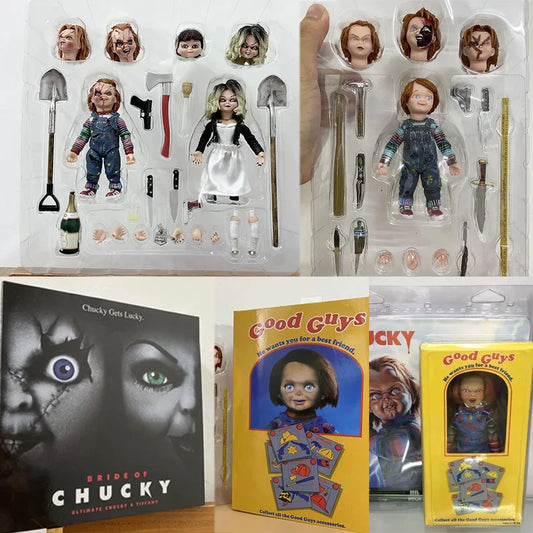 Neca Chucky Good Guys Action Figure He Wants You Be A Best Friend Child's Play Chucky Figure Toys Doll Christmas Gift 12cm