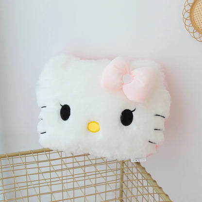 Sanrio Cuddly Hello Kitty Back Cushion Soft Cartoon Pillow Sofa Bed Bay Window Home Decor Pillow Hug Plushies Xmas Gift For Girl