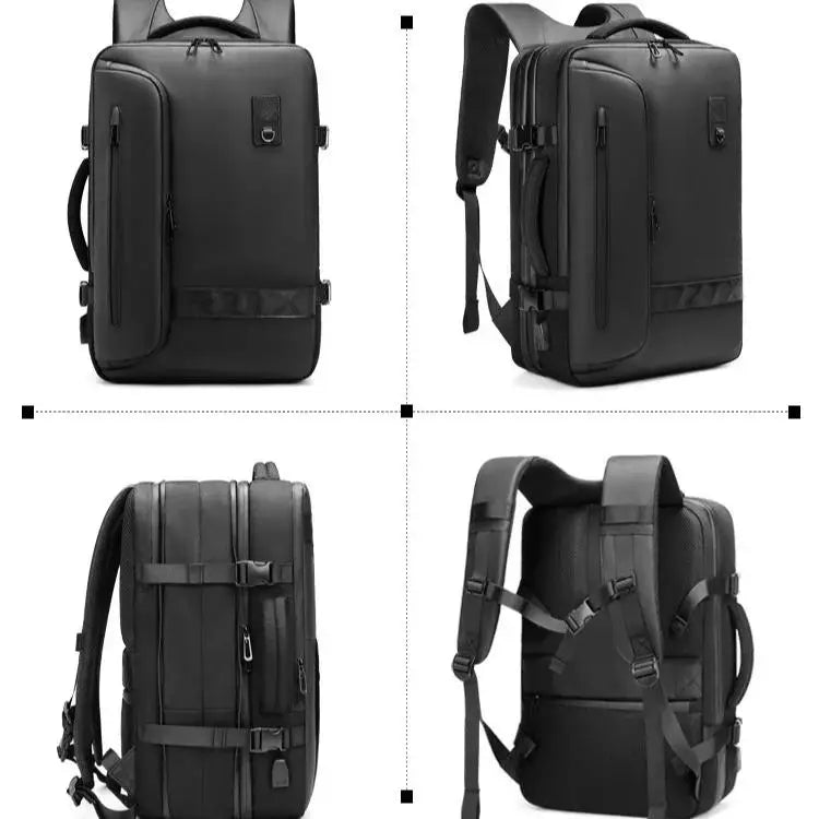 Men and Women Vacuum Backpack 16 inch Vacuum Seal Business Travel Compression Expandable Airline Approved Backpack with Air Pump