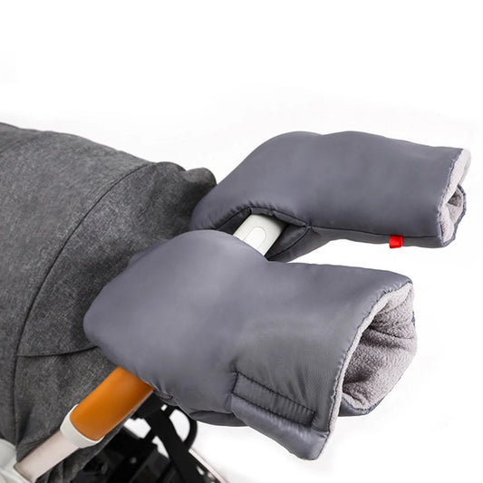 Winter Pram Hand Muff Baby Carriage Pushchair Warm Fur Fleece Hand Cover Buggy Clutch Cart Muff Glove Stroller Accessories