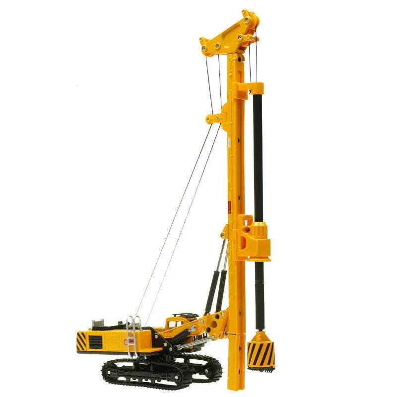 Alloy Rotary Drilling Rig Crawler Excavator Diecast Construction Vehicle Model Children Collection Decoration Model Toys