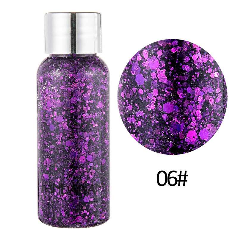 1pcs Eyeshadow Sequins Face Eye Glitter Sequin Gel Diamond Shiny Glitter Body Sequins Makeup Decorative For Party Festival