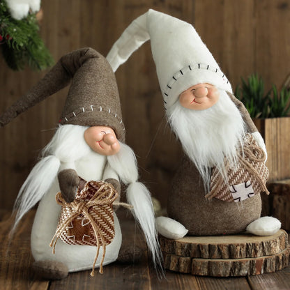 Christmas Gnomes Decoration Swedish Gnome Plush Ornament Tomte Santa Elf Dwarf Doll for Thanksgiving Christmas Decorations