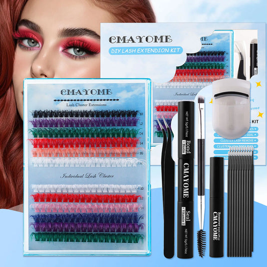 DIY Lash clusters set Colour Manga Eyelashes Extensions False eyelash bundle natural Fluffy Lashes Halloween cosplay makeups