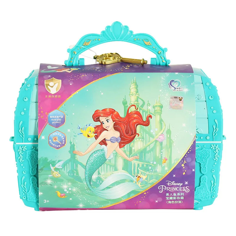 Disney girls mermaid princess elsa Cosmetics Make up set polish Beauty makeup box With original box kids Christmas gift