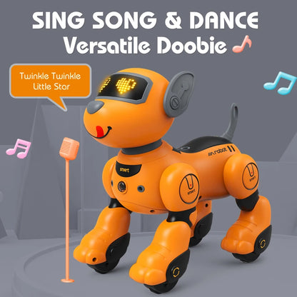 RC Robot Electronic Dog Stunt Dog Voice Command Voice interaction with child Programmable Touch-sense Music Song Toys for Kids