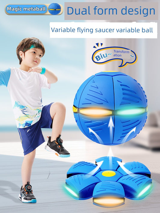 Flying Saucer Bouncing Luminous Baby Educational Toys Elastic Ball