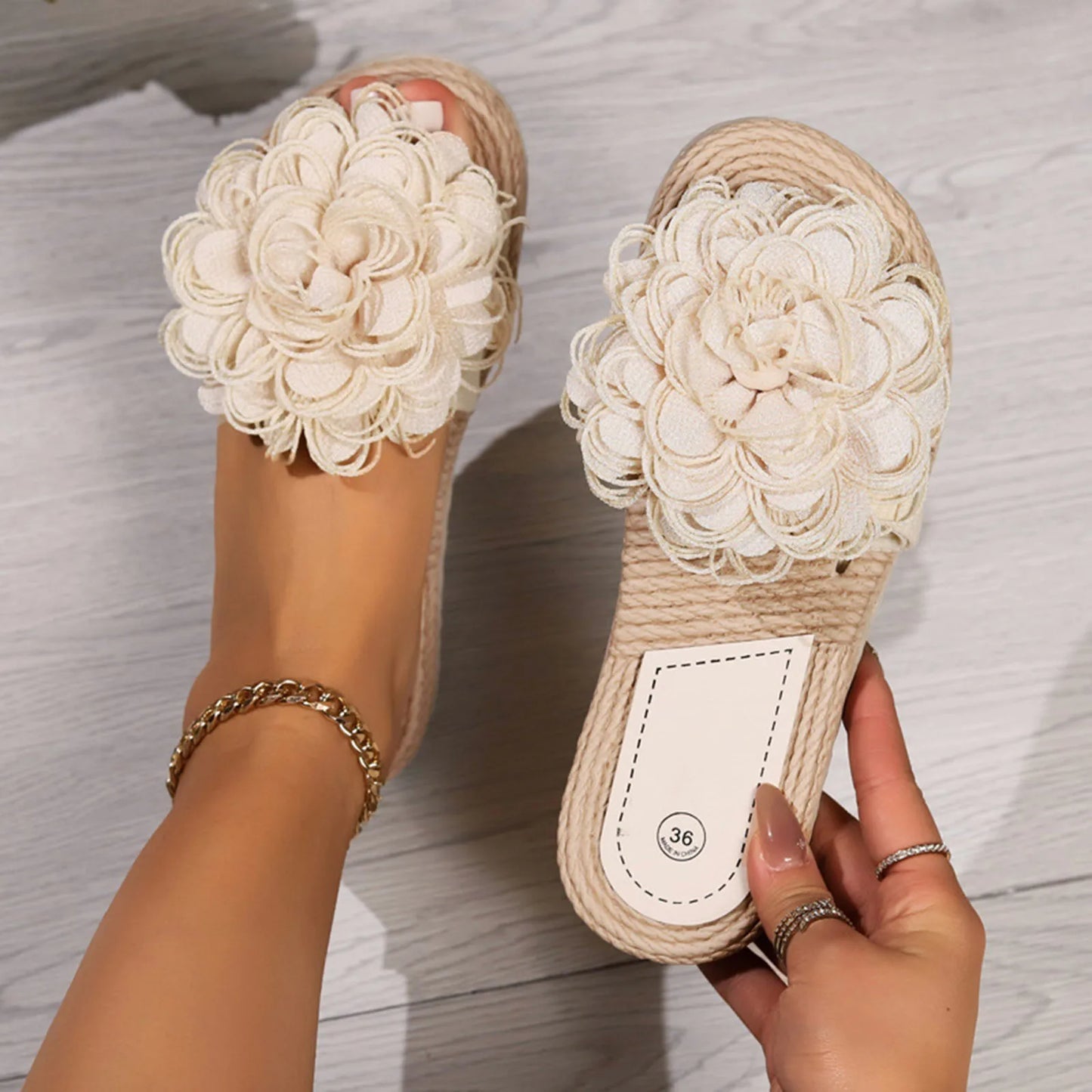 High Heel Sandals for Women Size 9 Women Shoes Comfortable Flat Slippers Fashionable Flower Sandals for Women Dressy Summer Heel