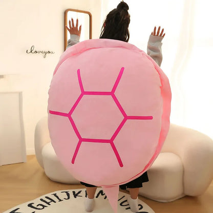 100cm Shell Plush Funny Turtle Shell Plush Toy Children Sleeping Stuffed Soft Tortoise Pillow Cushion Hot Sale Creative Gift