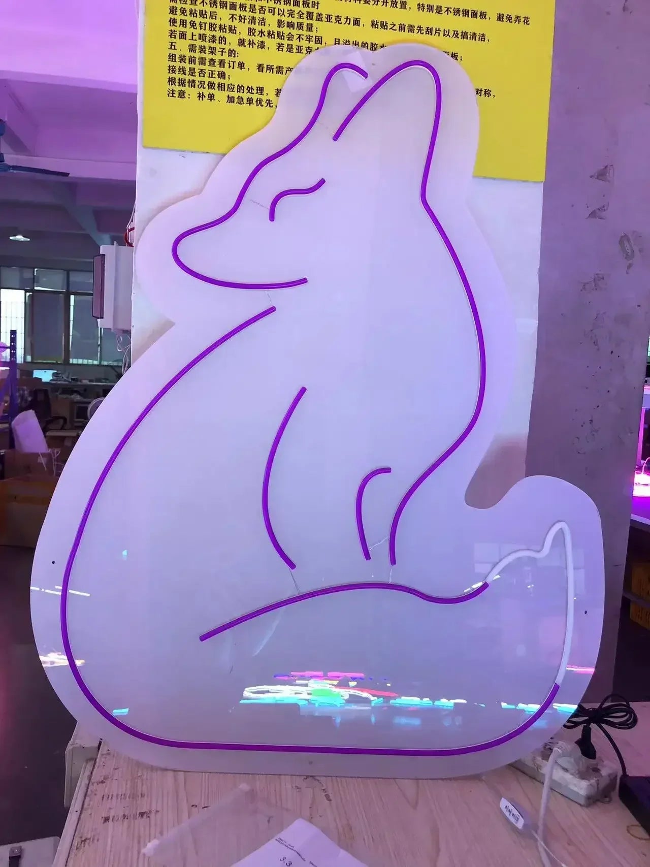 Fox Neon Signs Bar Club Gaming Room Art Wall Decoration Bedroom Christmas Party Decor for Teen Lamp Night Light Animal LED Lamps