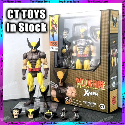 In Stock Ct Toys Wolverine Mafex 096 Figure 138 Brown Comic Ver X-Men Anime Action Figure Figurine Model Customized Gifts Toys