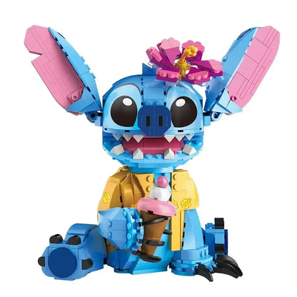 Miniso Disney New Lilo & Stitch Compatible Building Blocks Bricks Desktop Decorations Girls Boys Birthday Christmas Gift Toys