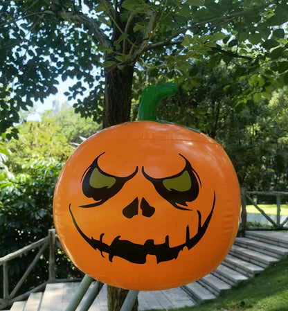 Large Halloween Inflatable Pumpkin Ball PVC Hanging Ghost Balloon Halloween Party Bar Haunted House Outdoor Courtyard Decoration