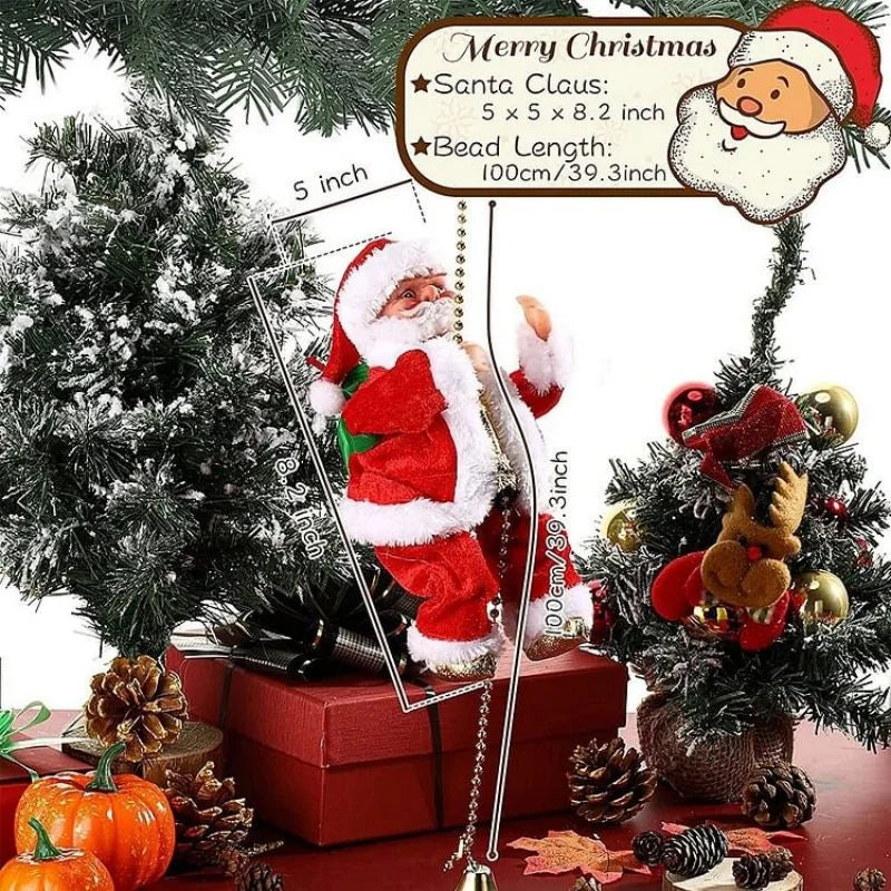 Musical Climbing Santa Claus Christmas Electric Santa Claus Climbing Rope Electric Climbing Ladder Music Santa Claus