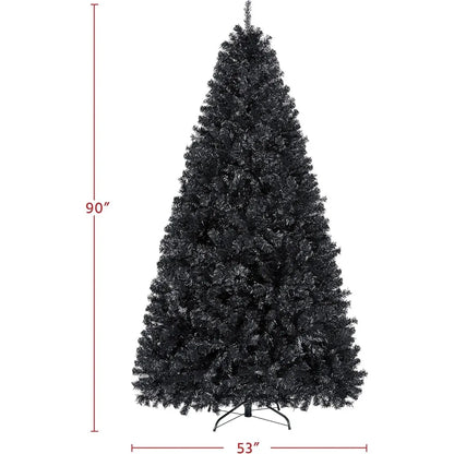 7.5ft  Artificial Christmas Pine Tree Seasonal Holiday Carnival Home Party Decoration for Home, Office