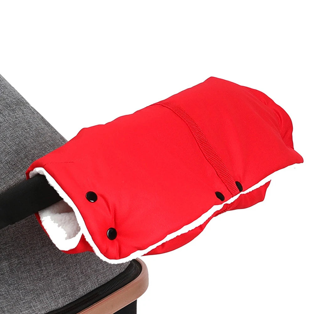 Winter Pram Hand Muff Baby Carriage Pushchair Warm Fur Fleece Hand Cover Buggy Clutch Cart Muff Glove Stroller Accessories