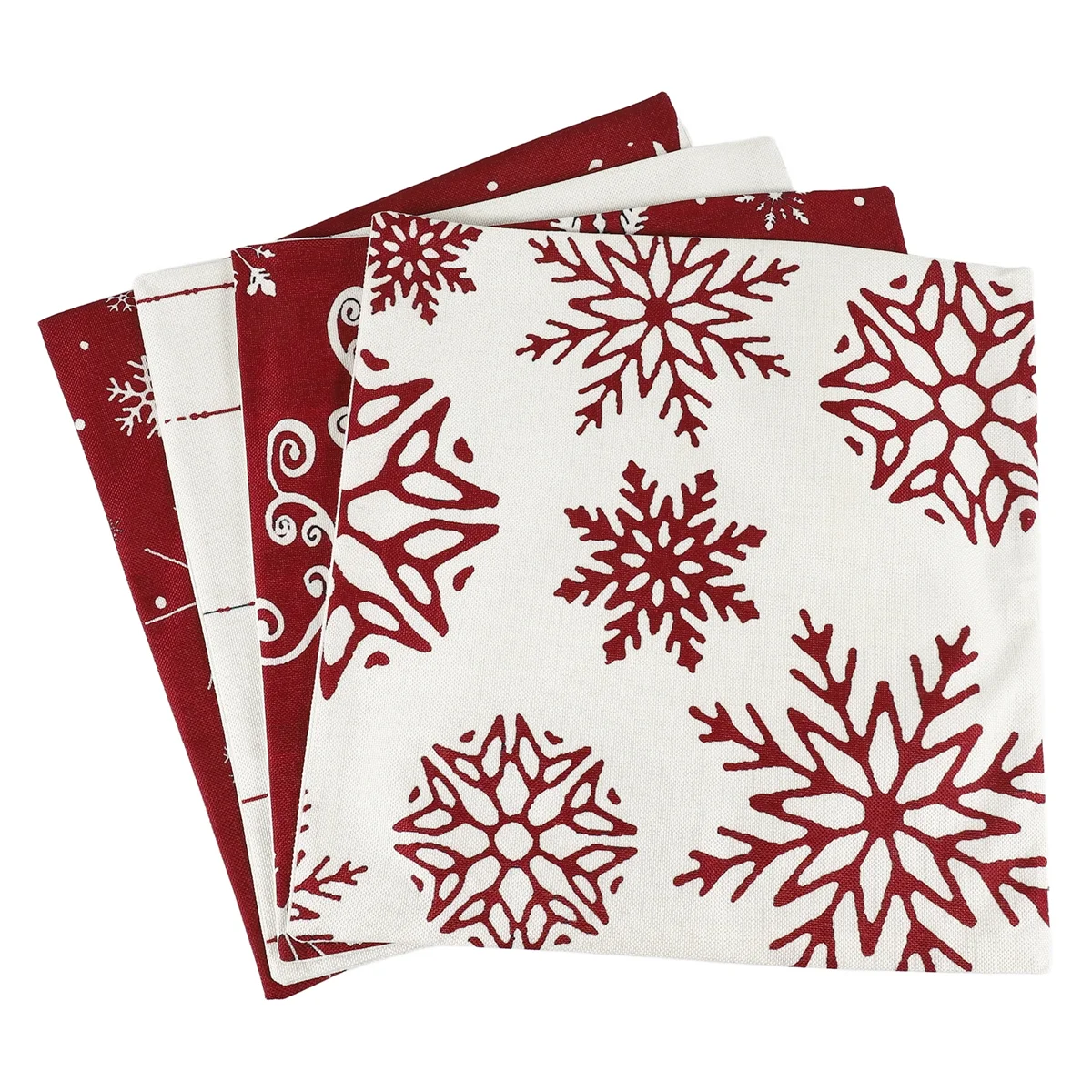 Christmas Pillow Covers 18X18 Set of 4, Decor for Home,Xmas Decorations Throw Cushion Case for Home