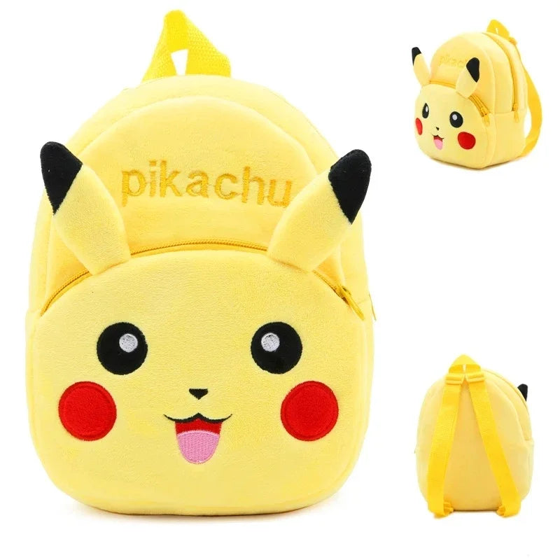 Pokemon Anime Plush Backpack Pikachu Spiderman hello kitty Cartoon Figure Pattern Children Baby  Kids School Bag Christmas Gift