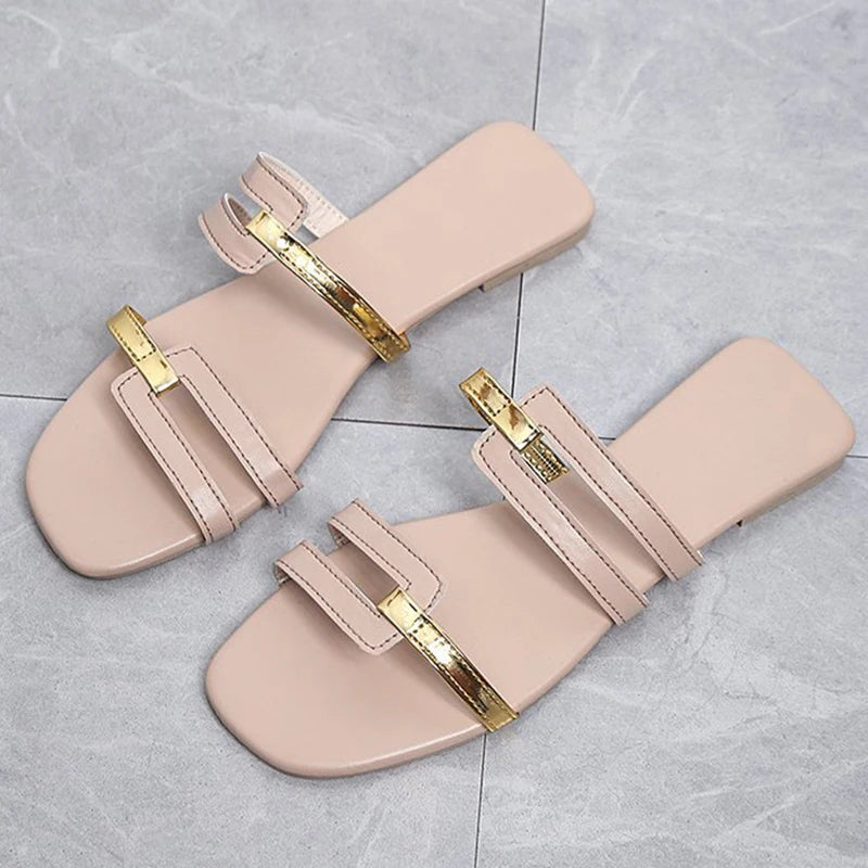 Beach Women's Slippers Fashion Indoor Shoes Flat Slides Slippers Non-Slip Soft Sole Footwear Female Women's Sandals Summer 2024