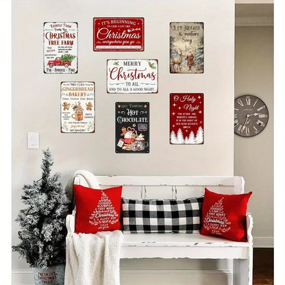 Mrs Claus Gingerbread Bakery Metal Sign Perfect Christmas Themed Retro Poster for Your Kitchen Cafe Bar or Farmhouse Xmas Wall