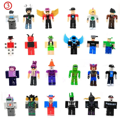 Roblox 24 Collectible Doll Series Virtual World Version 1-6 Building Blocks with Accessories Birthday Gift for Girls Kids Boys